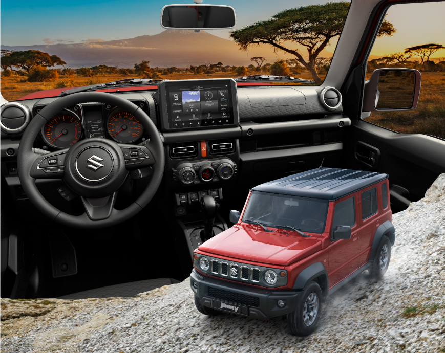 Interior del nuevo Suzuki Jimny 5 Puertas